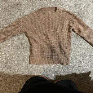Tan-Brown medium sized knit sweater